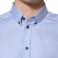 Light Blue Cotton Dress Formal Men Shirt