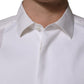 White Bib Cotton Poplin Dress Formal Shirt