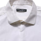 White Bib Cotton Poplin Dress Formal Shirt