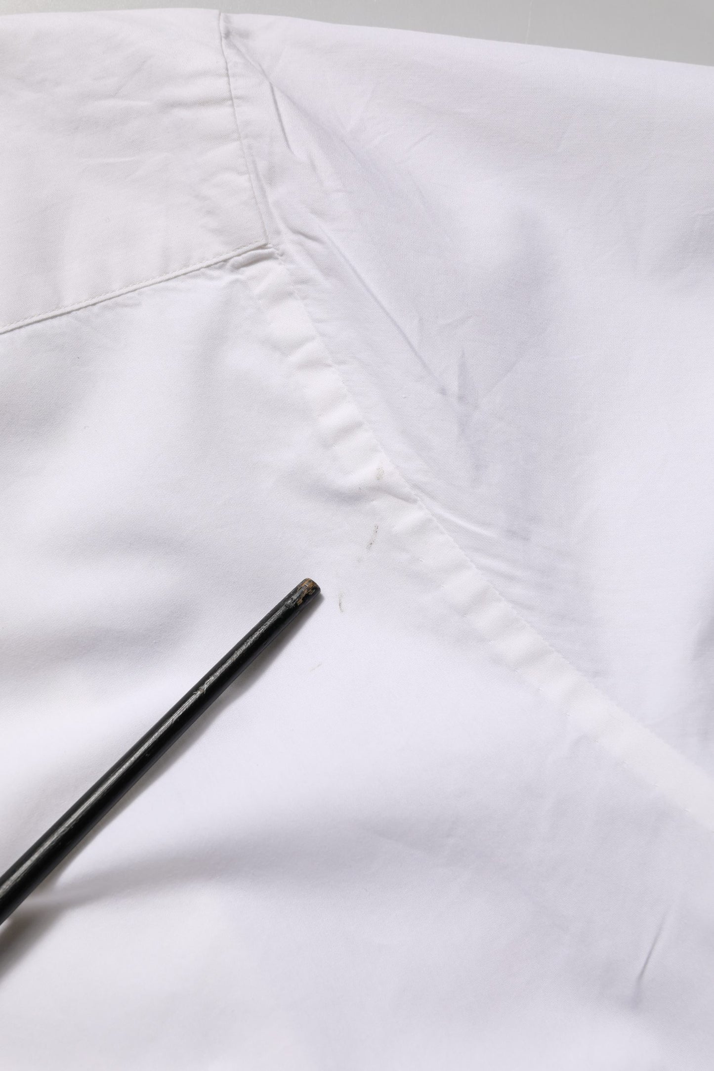 White Bib Cotton Poplin Dress Formal Shirt