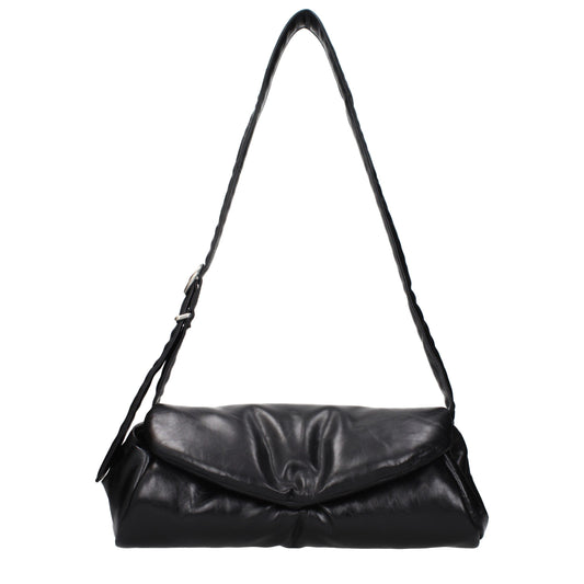 Black Leather Crossbody Bag