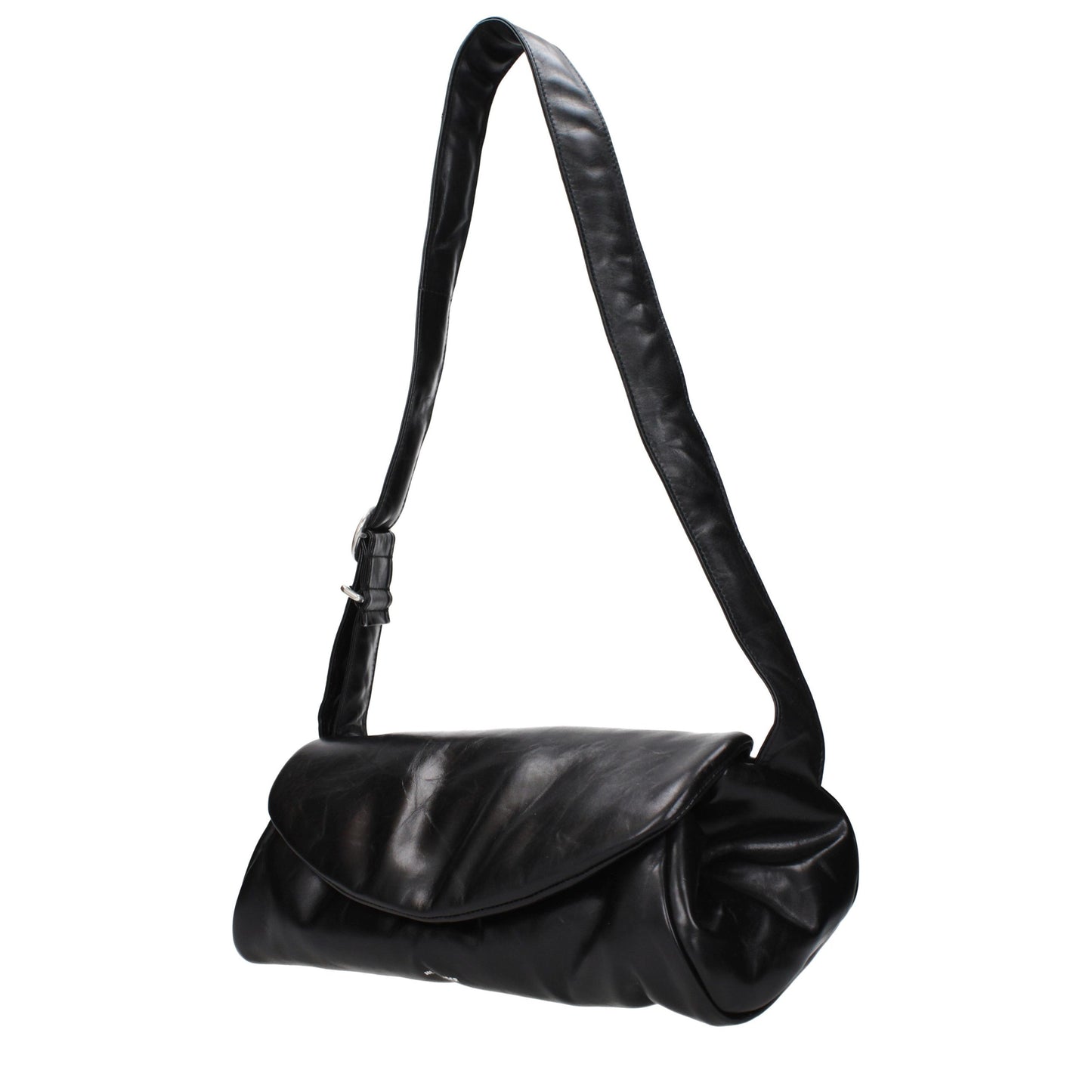 Black Leather Crossbody Bag