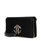 Black Satin Clutch Bag