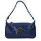 Blue Leather Handbag