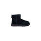 Black Suede Leather Ankle Boots