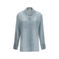 Blue Silk Dress Shirt