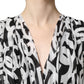 Black White Logo Sleeveless Floor Length Maxi Dress