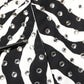 Black White Zebra Crystal Embellished Dress