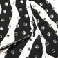 Black White Zebra Crystal Embellished Dress