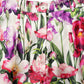 Multicolor Floral Print Tapered Trouser Pants