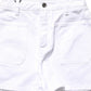 White Cotton HighWaist Denim Hotpants Shorts