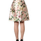 Pink Lilium High Waist Knee Length Skirt