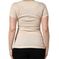 Beige Jungle Print Cotton Round Neck T-Shirt