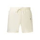 Beige Polyester Men's Short