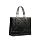Black Leather Tote Bag