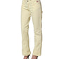 Yellow Cotton Straight Casual Denim Trouser Jeans