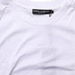 White Cotton Round Neck Short Sleeves T-Shirt