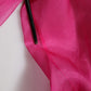 Fuchsia Sheer Chiffon Buttoned Blouse Top