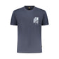 Blue Cotton Men's T-Shirt