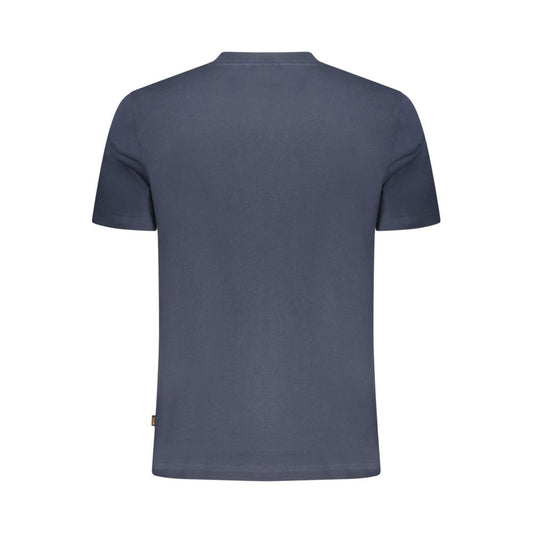 Blue Cotton Men's T-Shirt