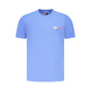 Azzurro Cotton Uomo T-Shirt