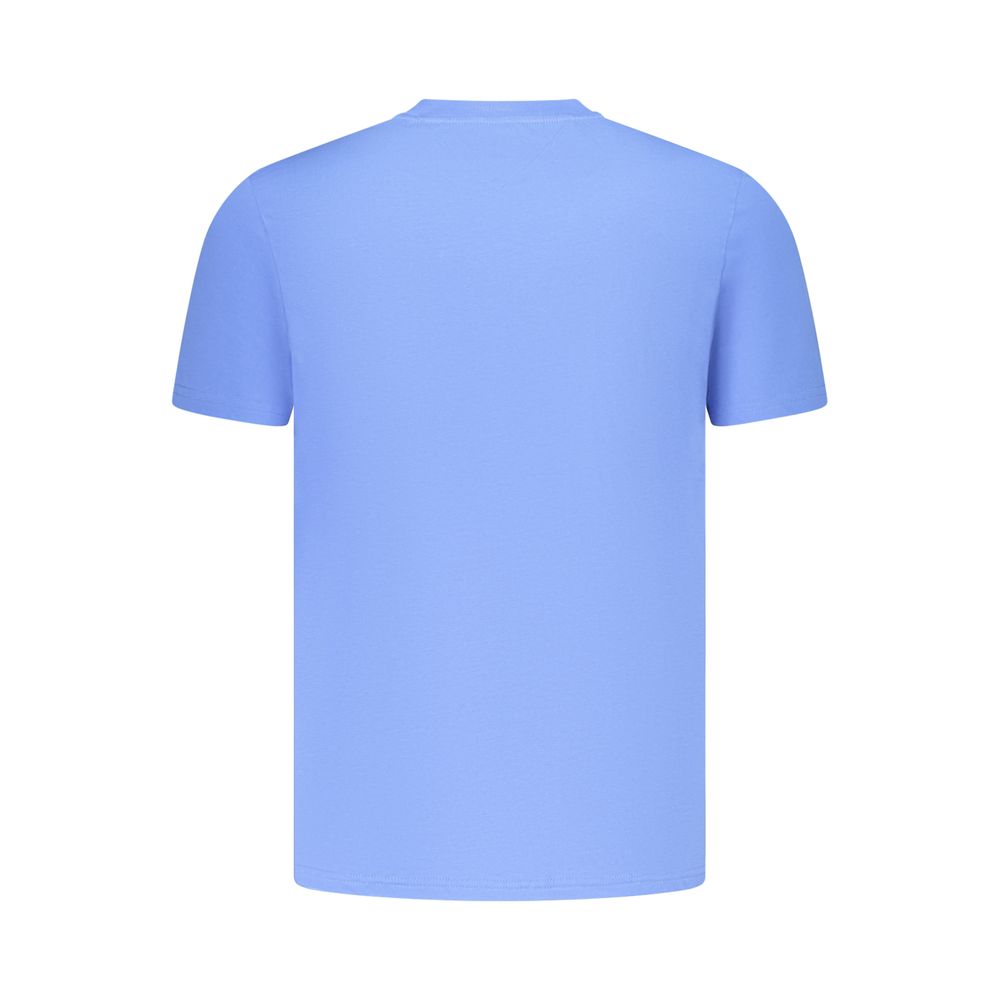 Azzurro Cotton Uomo T-Shirt