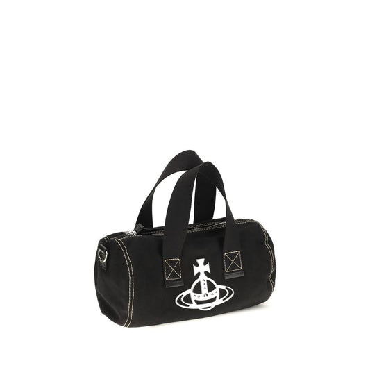 Black Cotton Shoulder Bag