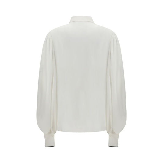White Silk Blouse