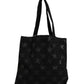 Rive Droite Black Tote Bag With Star Print Tote bag