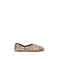 Beige Calf Leather Bos Taurus Ballet Flats