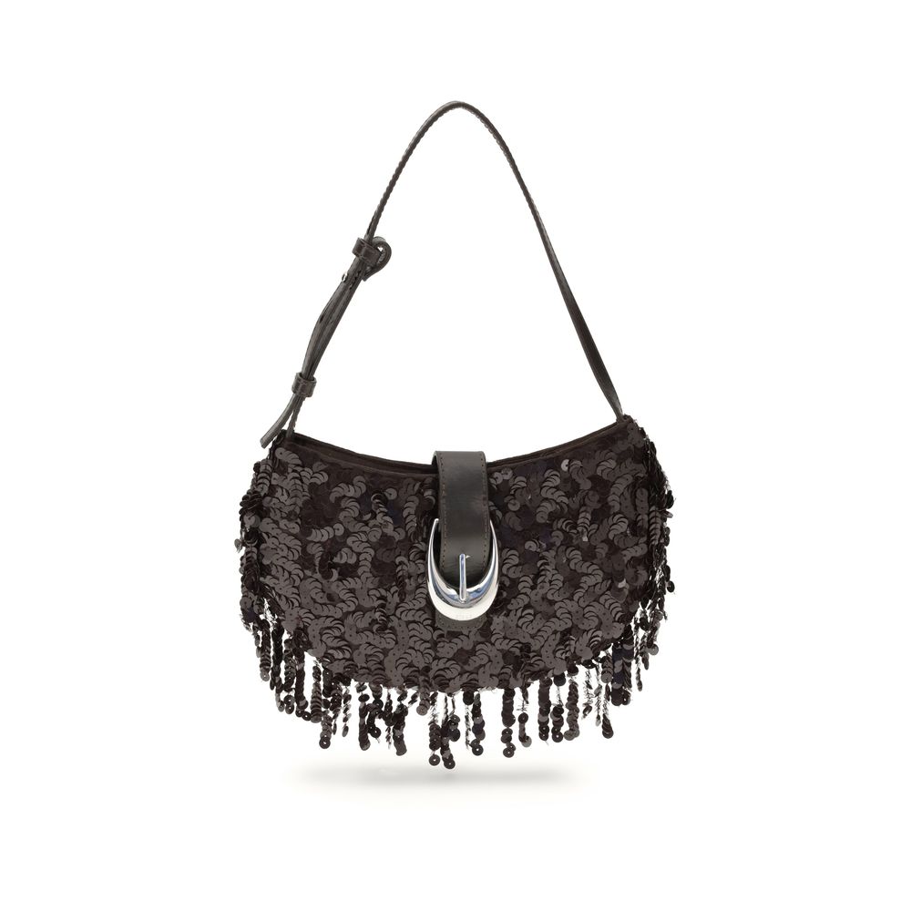 Brown Polyester Shoulder Bag