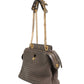Brown Quilted Lambskin Leather Dotcom Click Small Shoulder Bag