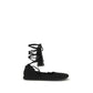 Black Recycled Polyester Ballet Flats