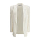 Beige Silk Blazer