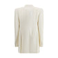 Beige Silk Blazer