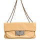 Beige Lambskin Giant Reissue Mademoiselle Lock Flap Bag
