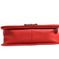 Red Diamond Stitch Calfskin Leather New Medium Boy Bag