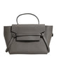 Nano Belt Bag in Grained Calfskin Grey