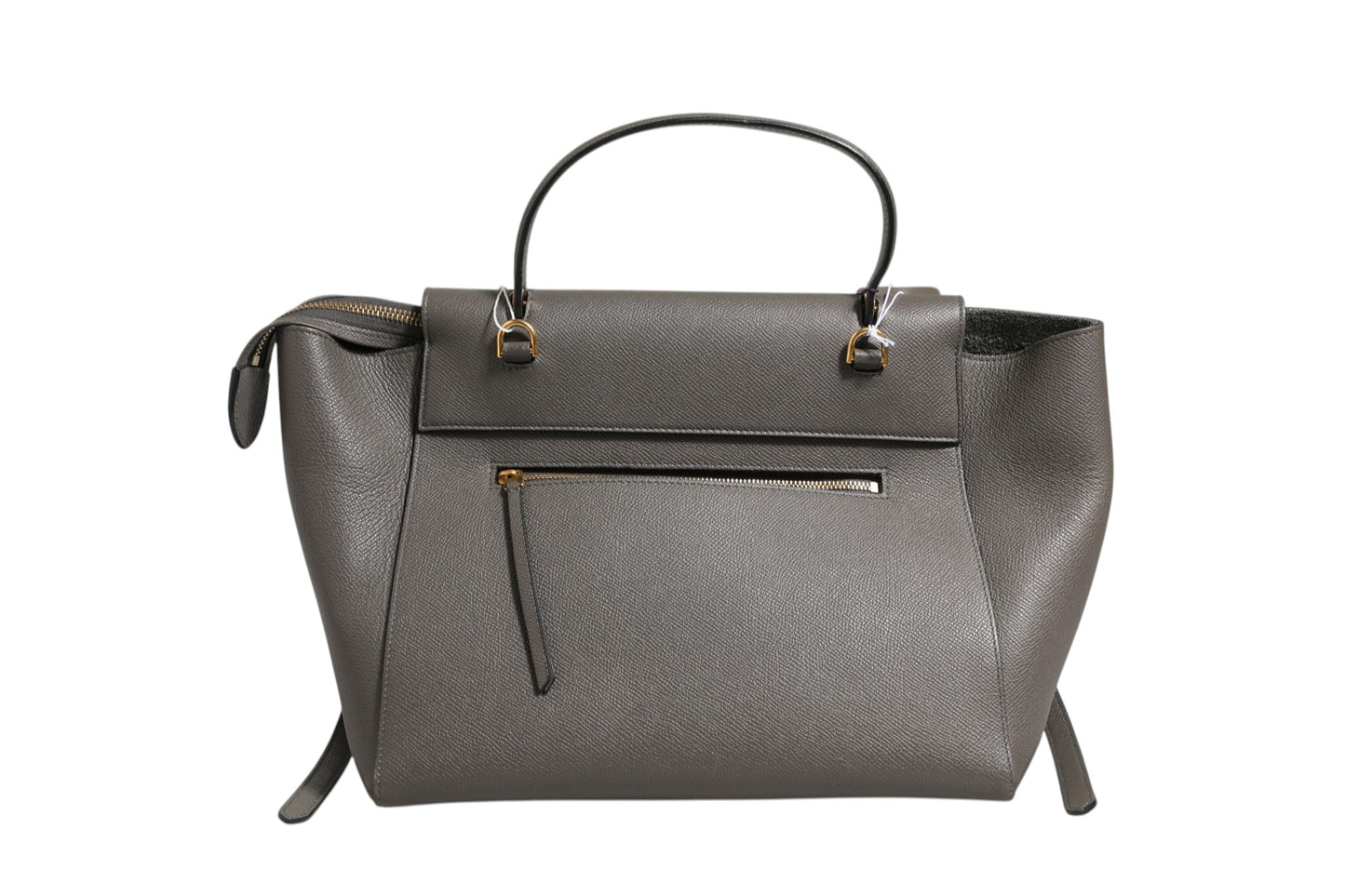 Nano Belt Bag in Grained Calfskin Grey