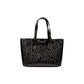 Black Polyester Handbag
