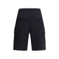 Black Cotton Bermuda Shorts