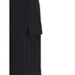Black Cotton Bermuda Shorts
