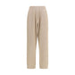 Beige Cashmere Casual Pants