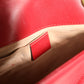 Marmont Small Shoulder Bag in Rosso Ancora Red Leather