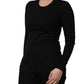 Black Long Sleeves Crew Neck Pullover Sweater
