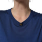 Blue Silk DG Logo Crew Neck Pullover Sweater