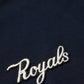 Blue Red Paneled 'Royals' Patch Sweatshirt Sweater