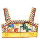 Multicolor Majolica Print Cotton Crop Top