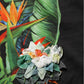 Black Tropical Jungle Round Neck T-shirt