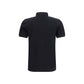 Black Cotton Polo Shirt